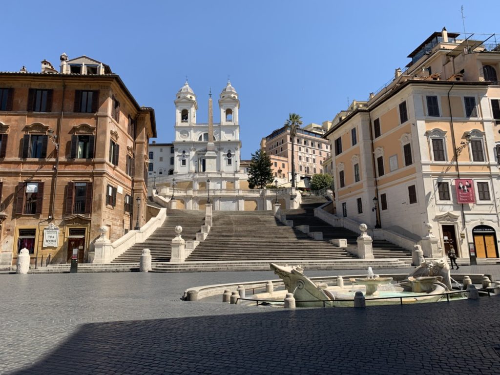 The glorious Piazza di Spagna and the Spanish Steps.