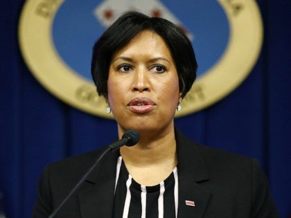 District of Columbia Mayor Muriel Bowser speaks at a news conference in Washington on Saturday, March 7, 2020, to announce the first presumptive positive case of the COVID-19 coronavirus. (AP Photo/Patrick Semansky)