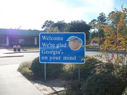 Georgia welcome sign