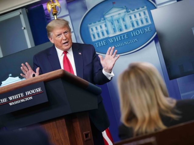 Trump White House briefing room (Mandel Gan / AFP / Getty)