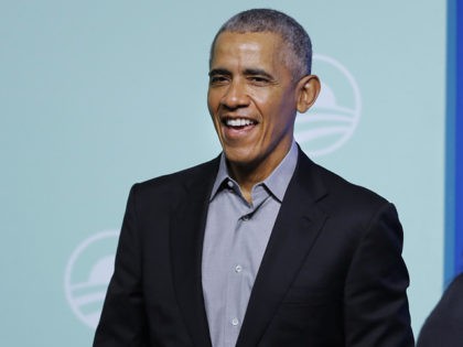 Former U.S. President Barack Obama with his sister Maya Soetoro-Ng arrives for the "values