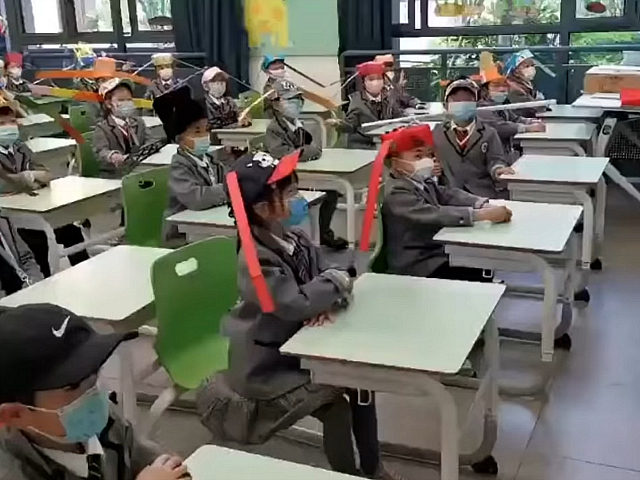China Implements ‘Social Distancing’ Hats for Elementary Students