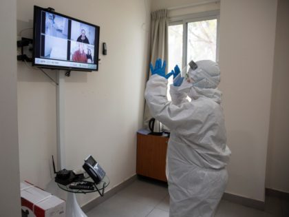 Israeli Professor Galia Rahavm, head of infectious diseases, shows one of the rooms where returning Israelis with suspected exposure to Coronavirus will stay under observation and isolation, at the Chaim Sheba Medical Center at at Tel Hashomer in Ramat Gan, Israel, Wednesday, Feb. 19, 2020. Israeli Prime Minister Netanyahu visited …