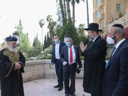 TEL AVIV - In a first, a multi-faith gathering of religious leaders including Chief Rabbis, archbishops, patriarchs, imams, and sheikhs joined together in prayer in Jerusalem Wednesday afternoon, in a united call to God to ease the suffering experienced around the world by the coronavirus pandemic.