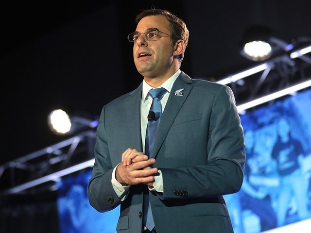 U.S. Congressman Justin Amash speaking with attendees at the 2019 Young Americans for Libe