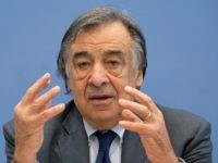 The mayor of the Italian city of Palermo, Leoluca Orlando, addresses the media during a press conference in Berlin, Germany, Monday, Jan. 13, 2020. (AP Photo/Michael Sohn)