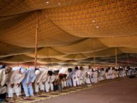 Pakistani Muslims pray in a mosque during the Muslim holy fasting month of Ramadan in Lahore, Pakistan, Friday, Sept. 5, 2008. During Ramadan, the holiest month in the Islamic calendar, Muslims refrain from eating, drinking, smoking and sex from dawn to dusk. (AP Photo/Emilio Morenatti)