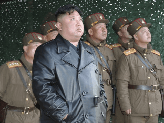 In this photo provided by the North Korean government, North Korean leader Kim Jong Un ins