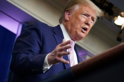 US President Donald Trump, shown here during a irus briefing on April 1, said China's numbers seemed "a little bit on the light side" Trump casts doubt on Chinese coronavirus figures