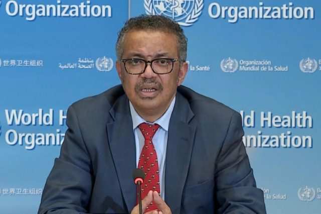 As the WHO prepares to mark 100 days since it was first notified of the outbreak in China, director-general Tedros Adhanom Ghebreyesus (pictured April 6, 2020) hit back at accusations that it had been too close to Beijing © AFP/File -