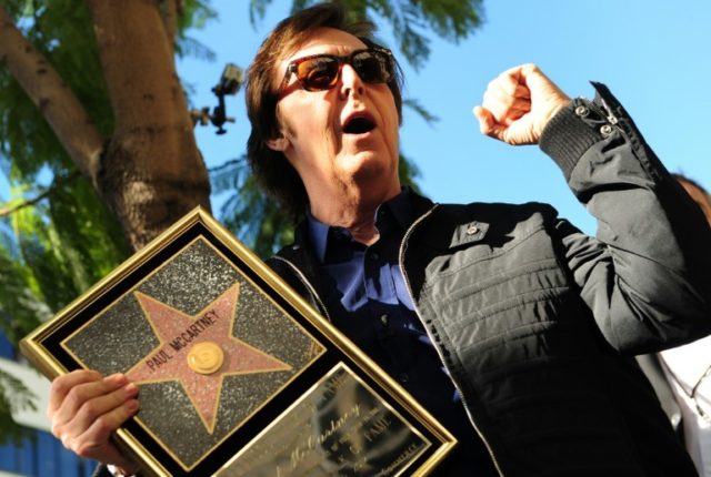 A document penned by Paul McCartney and used during the 1968 London recording of the classic Beatles song "Hey Jude" was sold by a California-based auction house © AFP/File Frederic J. BROWN