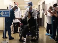 hospital workers cheer