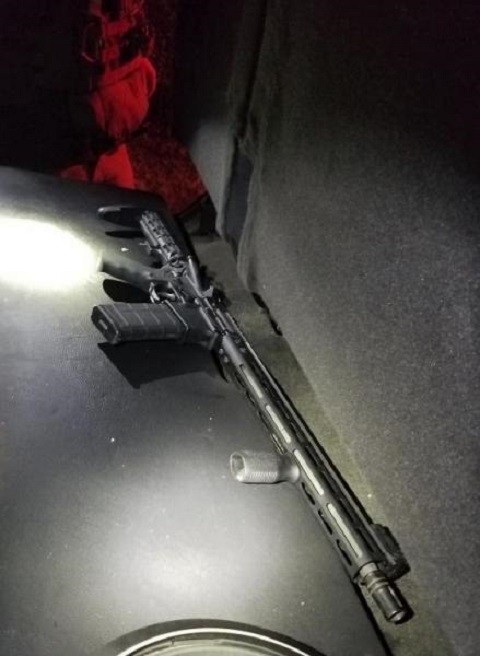 Tucson Sector Border Patrol agents arrested two human smugglers and seized an AR-15 rifle and ammunition during the evening of April 6 near Why, Arizona. (Photo: U.S. Border Patrol/Tucson Sector)