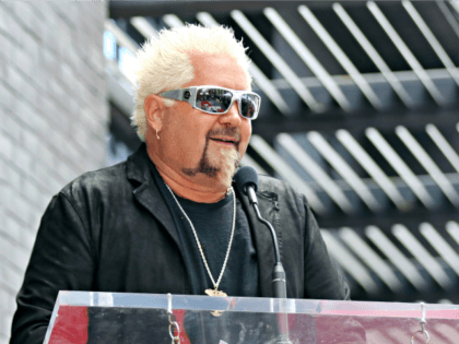 Guy Fieri speaks at a ceremony honoring him with a star at the Hollywood Walk of Fame on Wednesday, May 22, 2019, in Los Angeles. (Photo by Willy Sanjuan/Invision/AP)