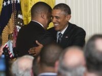 Kevin Johnson and Barack Obama (Kristoffer Tripplaar - Pool/Getty)