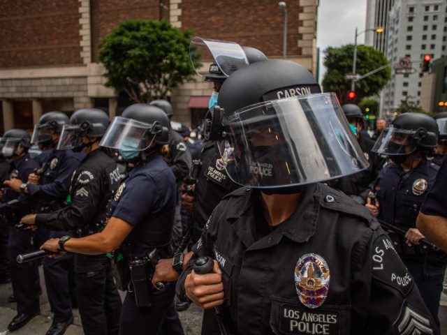 Los Angeles Police Department LAPD in riot gear