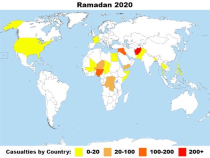 Ramadan 2020 jihadist attacks map