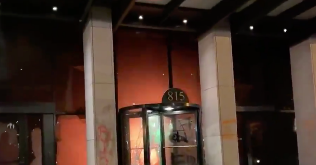Watch: Rioters in Washington, DC, Set Fire to AFL-CIO Union Offices