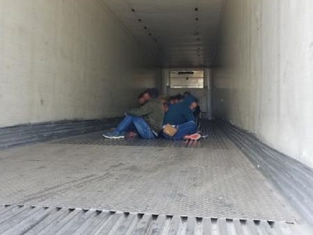 Laredo Sector Border Patrol agents rescue 25 migrants locked inside a tractor-trailer at t