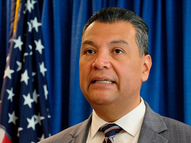 California Secretary of State Alex Padilla talks about voting rights and announces new voter registration numbers Friday, Nov. 2, 2018, in San Francisco. (AP Photo/Eric Risberg)