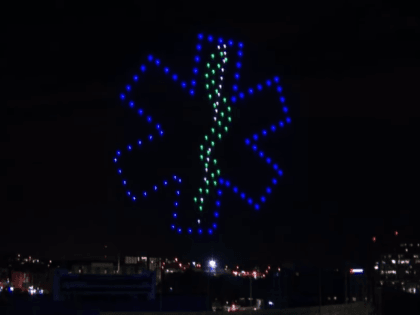 drone light show frontline workers
