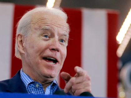Democratic presidential hopeful and former Vice President Joe Biden speaks at a Nevada Cau