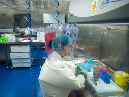 Inside the P4 laboratory in Wuhan, the Chinese biosafety laboratory accused by senior US officials of being at the origin of the coronavirus pandemic. Picture taken in 2017