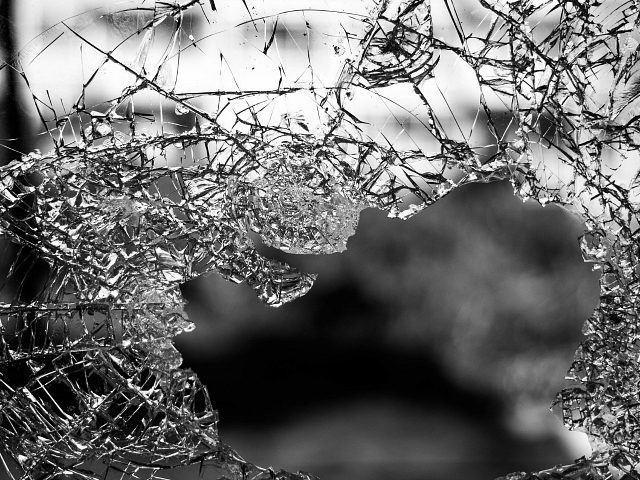 shattered glass / broken window