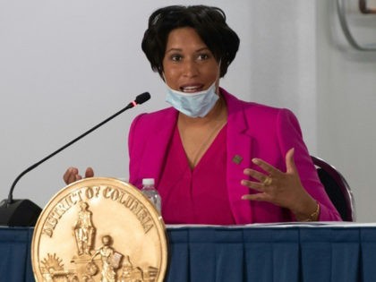 Washington Mayor Muriel Bowser speaks during a press conference on May 11
