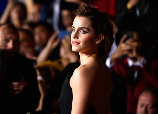 Actress Emma Watson attends Disney's 'Beauty and the Beast' premiere at El Capitan Theatre on March 2, 2017 in Los Angeles, California. Hollywood is seeking ways to salvage red carpet glamor in the era of social distancing © GETTY IMAGES NORTH AMERICA/AFP/File Frazer Harrison