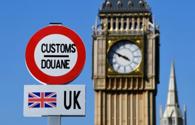 Britain has accepted that it will need new internal customs checks with Northern Ireland © AFP JOHN THYS