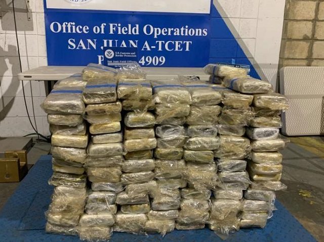 CBP Officers in San Juan, Puerto Rico, seized more than a half-ton of cocaine in June. (Ph