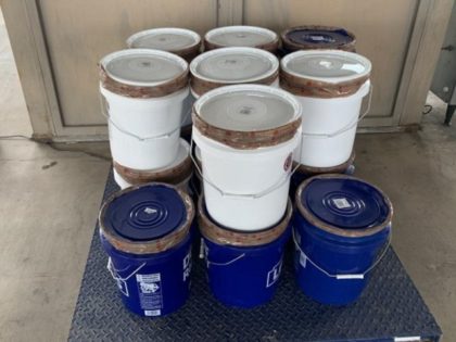 Del Rio Sector CBP officers seize more than 565 pounds of liquid methamphetamine at a Texas-Mexico port of entry. (Photo: U.S. Customs and Border Protection/Del Rio Sector)