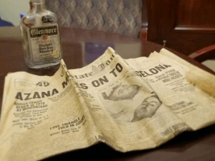 The workers were taking the statue down from the Kentucky state capitol in Frankfort on Saturday when they discovered two unexpected artifacts inside its base — a bottle of Glenmore Kentucky Straight Bourbon Whiskey and a newspaper from October 30, 1936, the day the statue was put in place, the Associated …