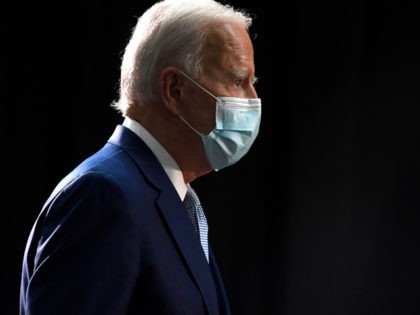 Democratic presidential candidate, former Vice President Joe Biden arrives to speak during an event in Dover, Del., Friday, June 5, 2020. (AP Photo/Susan Walsh)