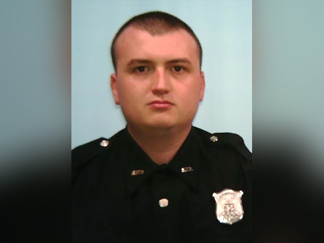 This undated photo provided by the Atlanta Police Department shows Officer Devin Brosnan. Brosnan, who prosecutors say stood on Rayshard Brooks’ shoulder as he struggled for life after a confrontation, was charged Wednesday, June 17, 2020, with aggravated assault. (Atlanta Police Department via AP)