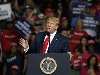 President Donald Trump speaks during a campaign rally at the BOK Center, Saturday, June 20, 2020, in Tulsa, Okla. (AP Photo/Sue Ogrocki)