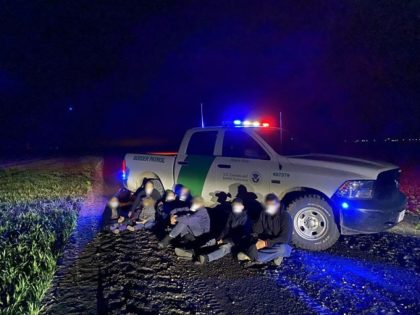 Grand Forks Sector Border Patrol agents arrested eight Bolivian illegal aliens after they illegally crossed the border from Canada. (Photo: U.S. Border Patrol/Grand Forks Sector)