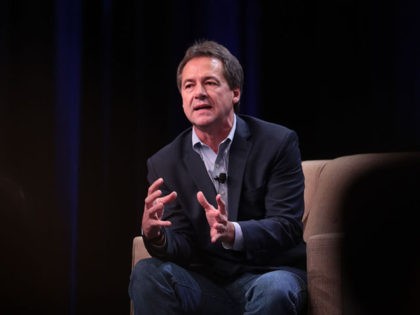 ALTOONA, IOWA - OCTOBER 13: Democratic presidential candidate Montana governor Steve Bullock speaks to guests at the United Food and Commercial Workers' (UFCW) 2020 presidential candidate forum on October 13, 2019 in Altoona, Iowa. With 1.3 million members the UFCW is America's largest private sector union. The 2020 Iowa Democratic …