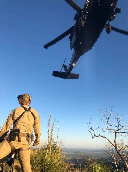 AMO Personnel Rescue five stranded hikers in Southern Arizona.