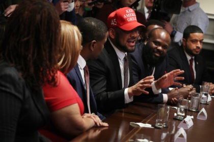 WASHINGTON, DC - FEBRUARY 27: David Harris Jr. wears a 'Keep America Great' hat