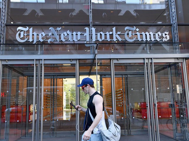 Hospital - A man walks by the New York Times building on September 6, 2018 in New York. - A furious Donald Trump called September 5, 2018 for the unmasking of an anonymous senior official who wrote in the New York Times that top members of his administration were undermining …