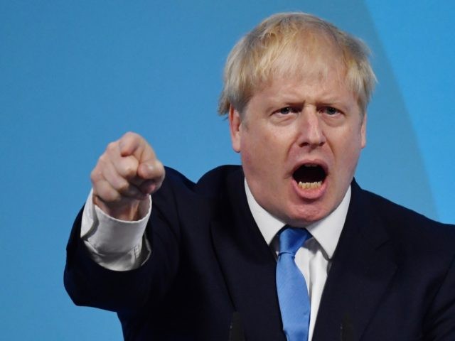 LONDON, ENGLAND - JULY 23: Newly elected British Prime Minister Boris Johnson speaks during the Conservative Leadership announcement at the QEII Centre on July 23, 2019 in London, England. After a month of hustings, campaigning and televised debates the members of the UK's Conservative and Unionist Party have voted for …