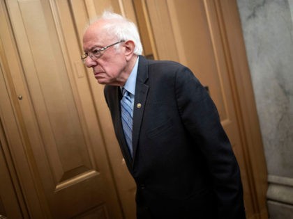 WASHINGTON, DC - MARCH 18: U.S. Sen. Bernie Sanders (I-VT) arrives at the U.S. Capitol for a vote on March 18, 2020 in Washington, DC. Senate Majority Leader Mitch is urging members of the Senate to pass as soon as possible a second COVID-19 funding bill already passed by the …