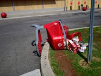 PHILADELPHIA, PA - JUNE 03: Groceries scatter on the ground in the aftermath of looting outside a shuttered Target store on June 3, 2020 in Philadelphia, Pennsylvania. Demonstrations have erupted all across the country in response to George Floyd's death in Minneapolis, Minnesota while in police custody on May 25. …