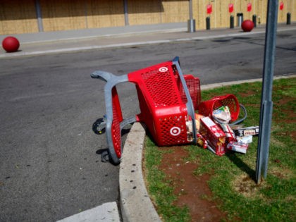 PHILADELPHIA, PA - JUNE 03: Groceries scatter on the ground in the aftermath of looting outside a shuttered Target store on June 3, 2020 in Philadelphia, Pennsylvania. Demonstrations have erupted all across the country in response to George Floyd's death in Minneapolis, Minnesota while in police custody on May 25. …