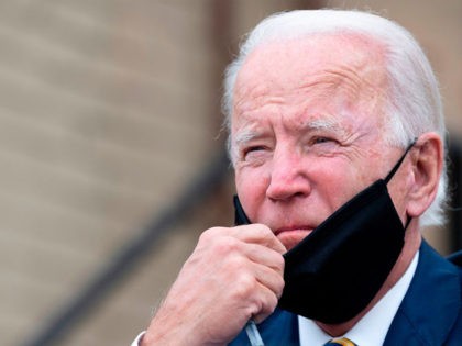 Former vice president and Democratic presidential candidate Joe Biden speaks about reopeni