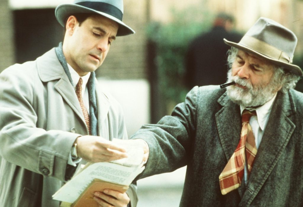 (Left To Right) Stanley Tucci And Ian Holm Star In The Stanley Tucci Film "Joe Gould's Secret", A USA Films Release. (Photo By Getty Images)