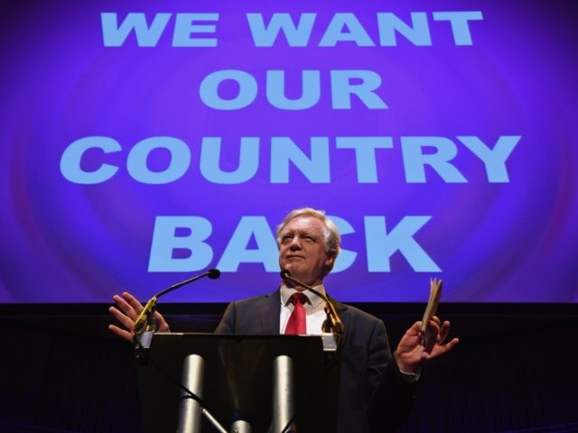 GATESHEAD, ENGLAND - JUNE 20: Conservative MP David Davis attends the final 'We Want Our Country Back' public meeting of the EU Referendum campaign on June 20, 2016 in Gateshead, England. Campaigning continues across the UK as the country goes to the polls on Thursday, to decide whether Britain should …