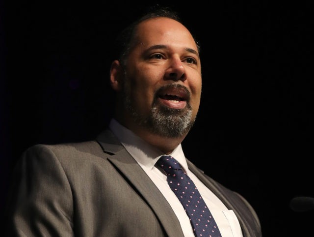 BOLTON, ENGLAND - FEBRUARY 17: Education spokesman David Kurten AM, addresses party members during the UKIP Annual Spring Conference at the Macron Stadium on February 17, 2017 in Bolton, England. The annual conference comes ahead of crucial by-elections for the party in Stoke-On-Trent and Copeland. (Photo by Christopher Furlong/Getty Images)